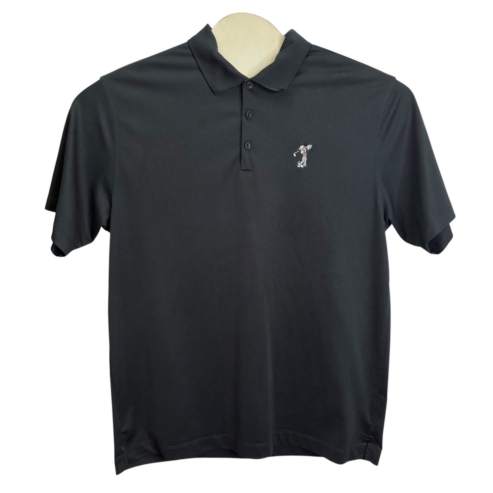 Nike Golf Walt Disney World Mickey Mouse Polo Shirt Mens Black XL Performance